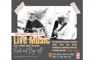 Isle of Wight, Things to do, Live Music, Star Coffee and Ail House, Ryde. Rick and Big Al