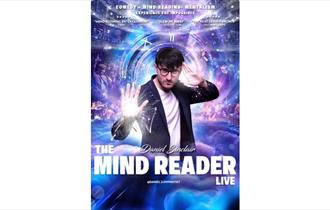 Mind reader live poster, Ventnor Fringe event, Isle of Wight, performance, comedy, music