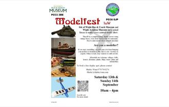 Poster for event at Wight Aviation Museum and Isle of Wight Bus & Coach Museum, history, what's on, Isle of Wight