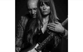 The Noize headshot with a guitar, live music at Luccombe Hall Hotel, Shanklin, Isle of Wight, performance