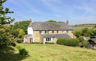 Isle of Wight, Accommodation, Self Catering, One Elm Cottage, Roud, Godshill, Outside including views
