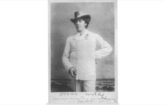 Photo of Oscar Wilde taken by Hughes & Mullins in Ryde in 1884, guided walk, history, event, what's on, Isle of Wight