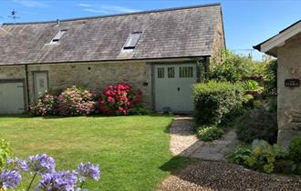 Outside view of The Barn at Buddle Place, self catering, Niton Isle of Wight