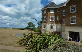 Outside view of Solent Landing, Bembridge, self catering,