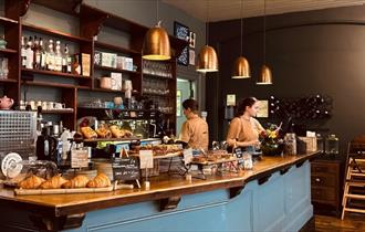 The Piano Cafe, Freshwater, Counter and Staff