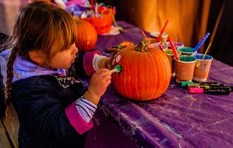 Isle of Wight, October Half Term, Autumn, Tapnell Farm, Pumpkin Decorating