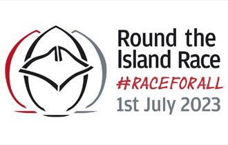 Round the Island Race 2023 logo, sailing, Isle of Wight, What's On, event