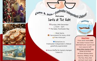Isle of Wight, Things to do, Charity, Freshwater Independent Lifeboat, Christmas Raffle and Santa