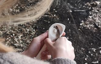 Isle of Wight, things to do, Spoon Carving Workshop, Garlic Farm