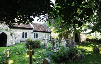 Isle of Wight, Things to Do, St Boniface Old Church, View through trees