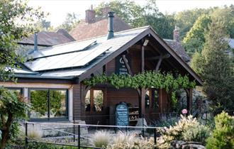 Outside view of The Garlic Farm Shop & Restaurant, food and drink, shop, local produce, Isle of Wight