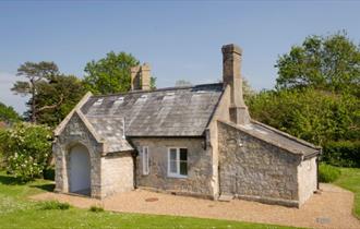 Outside view of the Old Church Lodge, National Trust, Isle of Wight, self catering - Image credit: Steve Thearle