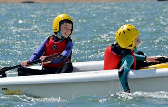 Isle of Wight, things to do, UKSA, having fun in a sailing dingy