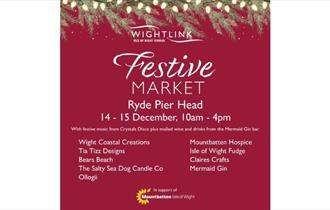 Isle of Wight, Things to do, Christmas, Market, Wightlink Ryde Pier Head.