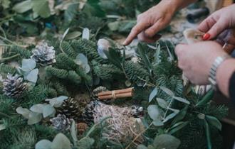 Isle of Wight, Things to do, Wreath Making Workshops, Isle of Wight Pearl, Brighstone, materials used for wreath making