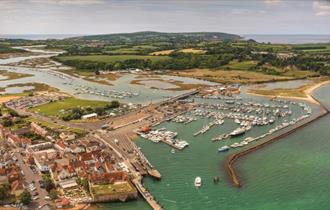 Aerial view of Yarmouth Harbour by C Taylor