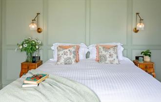 Bedroom at The Albion Hotel, Freshwater, boutique hotel, luxury, Isle of Wight