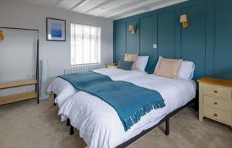 Double bedroom at Townhouse by the Sea, self catering, Cowes, Isle of Wight