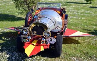 Chitty-Chitty-Bang-Bang replica car at Cowes Classics Day, event, what's on, Isle of Wight