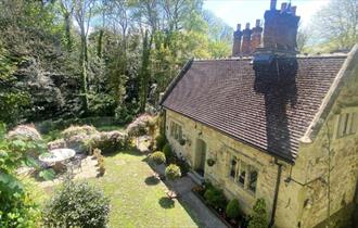 Aerial view of Church House, Island Holiday Homes, self catering, Isle of Wight
