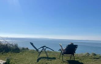 Coastal views at Cliff End, Cliff End Coastal Chalets, self-catering, Freshwater, Isle of Wight