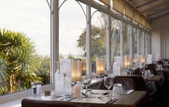 Restaurant at Luccombe Hall Hotel, Shanklin, Isle of Wight