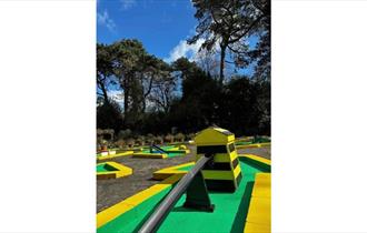 Crazy golf at Rylstone Gardens, things to do, family friendly, Isle of Wight, Shanklin