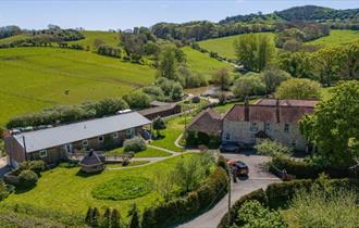 Aerial view of Godshill Park Barn - Bed & Breakfast, Isle of Wight