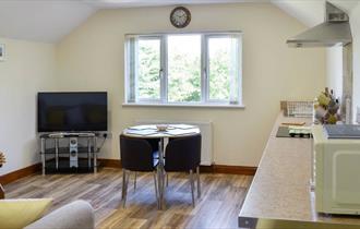 Isle of Wight, Accommodation, Self Catering, Copperfield Lodge, Image showing Kitchen and dining area