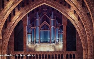 Organ in the abbey at Quarr Abbey, Ryde, Isle of Wight, music event, concert, performance, what's on, event