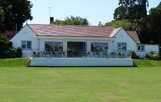 Outside view of the clubhouse at Ryde Lawn Tennis & Croquet Club, sports activities, Isle of Wight, Things to do