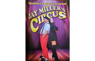 Jay Miller's Circus poster, family fun, Isle of Wight, what's on, event