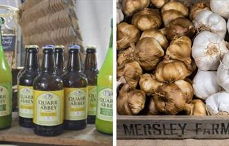 Quarr Abbey local produce and garlic from the Garlic Farm, island life, Isle of Wight, food and drink, what's on, event