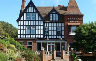 Outside view of Sentry Mead, Totland, Isle of Wight, coastal B&B, accommodation