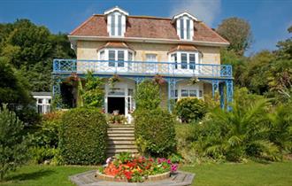 Outside view of St Maur and the gardens, B&B, Ventnor