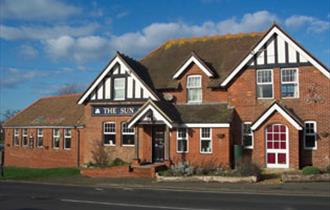 Outside view of The Sun at Calbourne, Isle of Wight pub