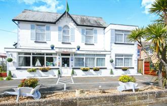 The Swiss Cottage Shanklin outside front of building, Isle of Wight, accommodation