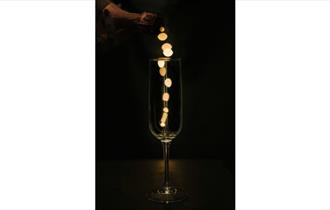 Champagne glass, Valentine's at The Fishbourne, food & drink, Isle of Wight