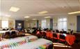 Dining area at YMCA Winchester House, Shanklin, Isle of Wight, group accommodation