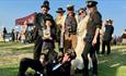 Group of performers at the Isle of Wight Steampunk Festival, event, what's on, Ryde