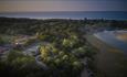 Aerial view of PGL Little Canada at Wotton, Isle of Wight, kids' adventure camp