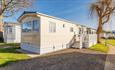 Outside view of Island Retreat caravan at Fairway Holiday Park in Sandown, Isle of Wight, family friendly, Isle of Wight Stays property
