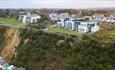 Isle of Wight, Accommodation, Self Catering, 1 Royal Cliff Apartments, Sandown, Aerial View