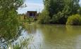 Waterside lodge with lake views at Four Lakes Retreat, self catering, lakeside retreat, Isle of Wight