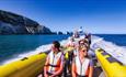 Boat ride with the Needles in the background, The Needles Landmark Attraction, Isle of Wight, Things to Do