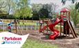 Outdoor adventure playground at Landguard Holiday Park, Shanklin, Isle of Wight