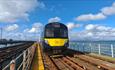 Island Line train travelling on Ryde Pier