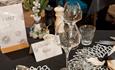Table setting for New Year's Eve party at Albion Hotel, Isle of Wight, what's on, event