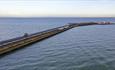 Island Line train travelling on Ryde Pier