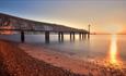 View of sunset at Alum Bay beach, Isle of Wight, Things to Do